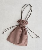 【グリーンパークス/Green Parks】のandmikka.ラメベロアプリーツ巾着バッグ Brown|ID: prp329100004840079 ipo3291000000035774497