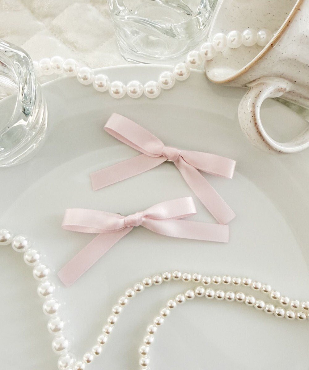 【ウィゴー/WEGO】のL2Pナローリボンクリップ インテリア・キッズ・メンズ・レディースファッション・服の通販 founy(ファニー) 　ファッション　Fashion　レディースファッション　Fashion for Women　シュシュ&ヘアアクセ/ヘアアレンジ　Scrunchies & Hair Accessories　おすすめ　Recommended / Our Picks　アクセサリー　Fashion Accessories　ガーリー　Girly, Feminine Style　シンプル　Simple, Minimal　スマホ　Smartphone, Mobile Device　ハーフ　Half, Half-Length　リボン　Ribbon, Bow　エレガント 上品　Elegant　ライトピンク|ID: prp329100004840105 ipo3291000000036032561