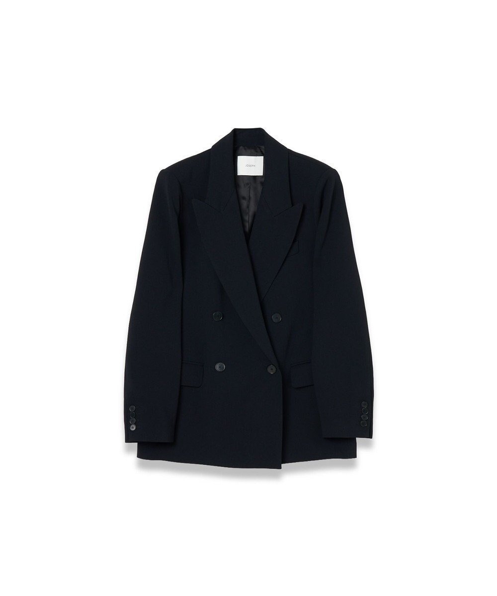 【ジョゼフ/JOSEPH】の【FOUNDATIONS】コンフォートキャディー ダブルブレストジャケット インテリア・キッズ・メンズ・レディースファッション・服の通販 founy(ファニー) 　ファッション　Fashion　レディースファッション　Fashion for Women　アウター　Coat / Outerwear Collection　レディースジャケット・軽アウター　Jackets　テーラードジャケット / 通勤・きれいめスタイル　Tailored Jackets & Blazers　エレガント 上品　Elegant　春　Spring　カフス　Cuff Design　クラシック　Classic, Timeless Style　コレクション　Collection, Seasonal Line　コンパクト　Compact, Small Size　シンプル　Simple, Minimal　ジャケット　Jacket, Outerwear　ダブル　Double, Double-Breasted　ファブリック　Fabric, Textile　フィット　Fit, Slim Fit　ポケット　Pocket, Pocket Detail　ラグジュアリー　Luxury, Elegant　レギュラー　Regular, Standard Fit　S/S・春夏　SS, Spring/Summer, Warm Season　夏　Summer　Ivory|ID: prp329100004840118 ipo3291000000035704768
