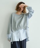 【イェッカ ヴェッカ/YECCA VECCA】のシャツレイヤードデザインプルオーバー Gray Mixture|ID: prp329100004840128 ipo3291000000035270104