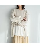 【イェッカ ヴェッカ/YECCA VECCA】のシャツレイヤードデザインプルオーバー Light Beige|ID: prp329100004840128 ipo3291000000035575501