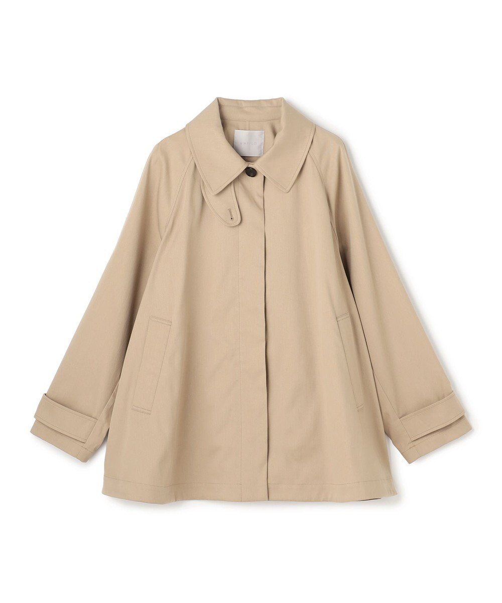 【アンフィーロ 自由区/UNFILO】のAライン スプリングコート インテリア・キッズ・メンズ・レディースファッション・服の通販 founy(ファニー) 　ファッション　Fashion　レディースファッション　Fashion for Women　アウター　Coat / Outerwear Collection　コート・ロングコート・ピーコート　Long Coats, Peacoats & More　レディースジャケット・軽アウター　Jackets　トレンチコート / 春秋の定番アウター　Trench Coats　春　Spring　ジャケット　Jacket, Outerwear　スタンド　Stand Collar, Upright Stand　ツイル　Twist, Twisted Detail　バランス　Balance, Style Balance　ミドル　Middle Length, Mid Height　S/S・春夏　SS, Spring/Summer, Warm Season　夏　Summer　エレガント 上品　Elegant　新作・新入荷　New Arrivals / New In　キャメル|ID: prp329100004840135 ipo3291000000035270134