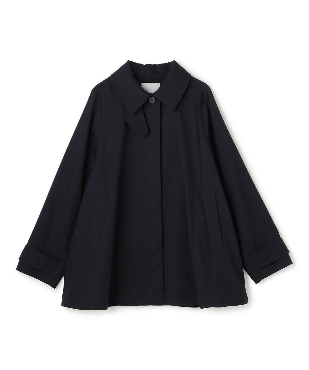 【アンフィーロ 自由区/UNFILO】のAライン スプリングコート インテリア・キッズ・メンズ・レディースファッション・服の通販 founy(ファニー) 　ファッション　Fashion　レディースファッション　Fashion for Women　アウター　Coat / Outerwear Collection　コート・ロングコート・ピーコート　Long Coats, Peacoats & More　レディースジャケット・軽アウター　Jackets　トレンチコート / 春秋の定番アウター　Trench Coats　春　Spring　ジャケット　Jacket, Outerwear　スタンド　Stand Collar, Upright Stand　ツイル　Twist, Twisted Detail　バランス　Balance, Style Balance　ミドル　Middle Length, Mid Height　S/S・春夏　SS, Spring/Summer, Warm Season　夏　Summer　エレガント 上品　Elegant　新作・新入荷　New Arrivals / New In　ネイビー|ID: prp329100004840135 ipo3291000000035270135