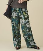【自由区/JIYU-KU】のボタニカルプリントドロスト パンツ ターコイズ系|ID: prp329100004840140 ipo3291000000035270151