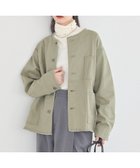 【アースミュージックアンドエコロジー/earth music&ecology】の【綿100%】ノーカラーカバーオール 人気、トレンドファッション・服の通販 founy(ファニー) ファッション Fashion レディースファッション Fashion for Women アウター Coat / Outerwear Collection レディースジャケット・軽アウター Jackets ノーカラージャケット / シンプル上品コーデ Collarless Jackets 春 Spring カットソー Cut and Sewn Top シンプル Simple, Minimal ジャケット Jacket, Outerwear デニム Denim, Jeans Material フリンジ Fringe, Tassel ボトム Bottoms, Lower Wear ポケット Pocket, Pocket Detail S/S・春夏 SS, Spring/Summer, Warm Season 夏 Summer thumbnail Light Green|ID: prp329100004840143 ipo3291000000035270160