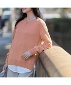 【アイシービー/iCB】のグロッシーペーパーブレンド クルーネックプルオーバー 人気、トレンドファッション・服の通販 founy(ファニー) ファッション Fashion レディースファッション Fashion for Women トップス・カットソー Cut & Sew Tops ニット Knit Tops & Sweaters カジュアルプルオーバー・ニットトップス Pullovers & Knit Tops / Casual Pullovers 春 Spring シンプル Simple, Minimal スリット Slit, Slit Detail セーター Sweater, Knitwear S/S・春夏 SS, Spring/Summer, Warm Season 夏 Summer エレガント 上品 Elegant 2026年 2026 thumbnail ライトコーラル|ID: prp329100004840171 ipo3291000000035875801