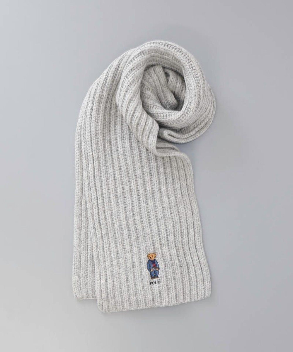 【アウロラ/AURORA】の【 POLO RALPH LAUREN(ポロ ラルフ ローレン) 】 POLOベア ウールニットマフラー インテリア・キッズ・メンズ・レディースファッション・服の通販 founy(ファニー) 　ファッション　Fashion　レディースファッション　Fashion for Women　トップス・カットソー　Cut & Sew Tops　ニット　Knit Tops & Sweaters　マフラー・スヌード / 冬小物の定番　Scarves & Mufflers　アイビー　Ivy Pattern　アメリカン　American Style　スヌード　Snood, Infinity Scarf　マフラー　Scarf, Muffler　ミックス　Mix, Mixed Style　モダン　Modern, Contemporary　エレガント 上品　Elegant　A/W・秋冬　Autumn/Winter　ライトグレー|ID: prp329100004840184 ipo3291000000035270315