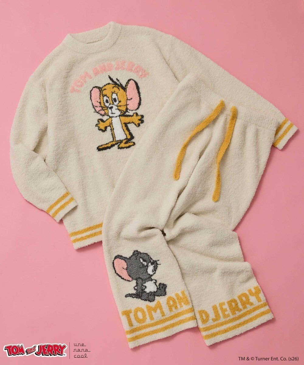 【ウンナナクール/une nana cool】のトムとジェリー × une nana cool プルオーバー&ロングパンツセット 人気、トレンドファッション・服の通販 founy(ファニー) 　ファッション　Fashion　レディースファッション　Fashion for Women　パンツ　Pants & Trousers　コラボ　Collaboration, Collab　ジャカード／ジャガード　Jacquard, Woven Pattern　ストレート　Straight, Straight Cut　ダブル　Double, Double-Breasted　パジャマ　Pajamas, Sleepwear　ボトム　Bottoms, Lower Wear　ポケット　Pocket, Pocket Detail　ロング　Long, Long-Length　 other-1|ID: prp329100004840191 ipo3291000000035270338
