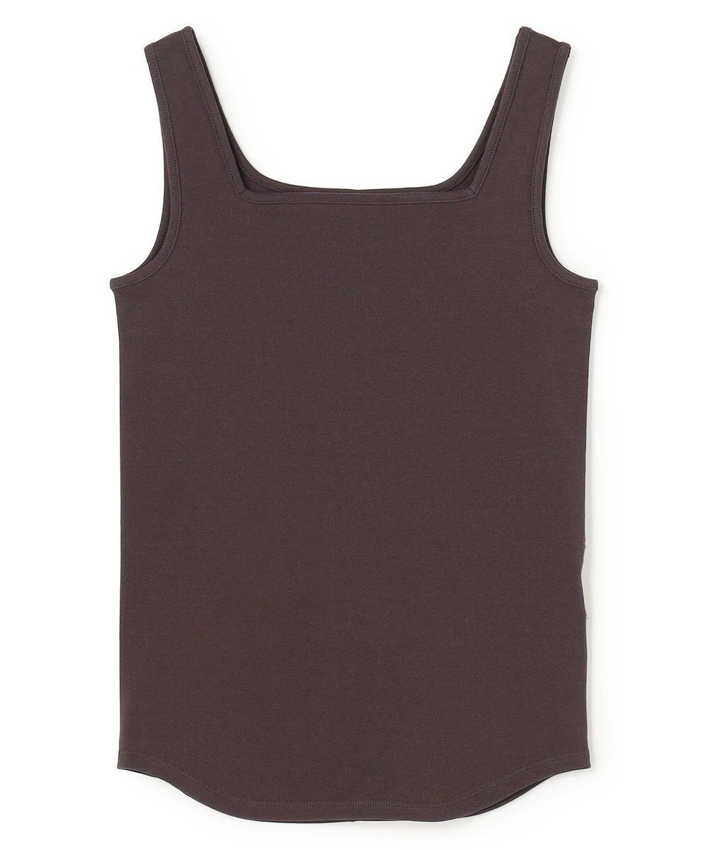 【アンフィーロ 自由区/UNFILO】のフライス スクエアタンク インテリア・キッズ・メンズ・レディースファッション・服の通販 founy(ファニー) 　ファッション　Fashion　レディースファッション　Fashion for Women　トップス・カットソー　Cut & Sew Tops　インナー　Innerwear　春　Spring　カッティング　Cutting Detail　カーディガン　Cardigan, Knitwear　抗菌　Antibacterial, Bacteria-Resistant　スクエア　Square, Square Shape　ストレッチ　Stretch, Stretchy Fabric　タンク　Tank Top, Sleeveless Top　デコルテ　Décolleté, Neckline　S/S・春夏　SS, Spring/Summer, Warm Season　再入荷　Restock / Back in Stock　夏　Summer　新作・新入荷　New Arrivals / New In　チャコール|ID: prp329100004840193 ipo3291000000036273890