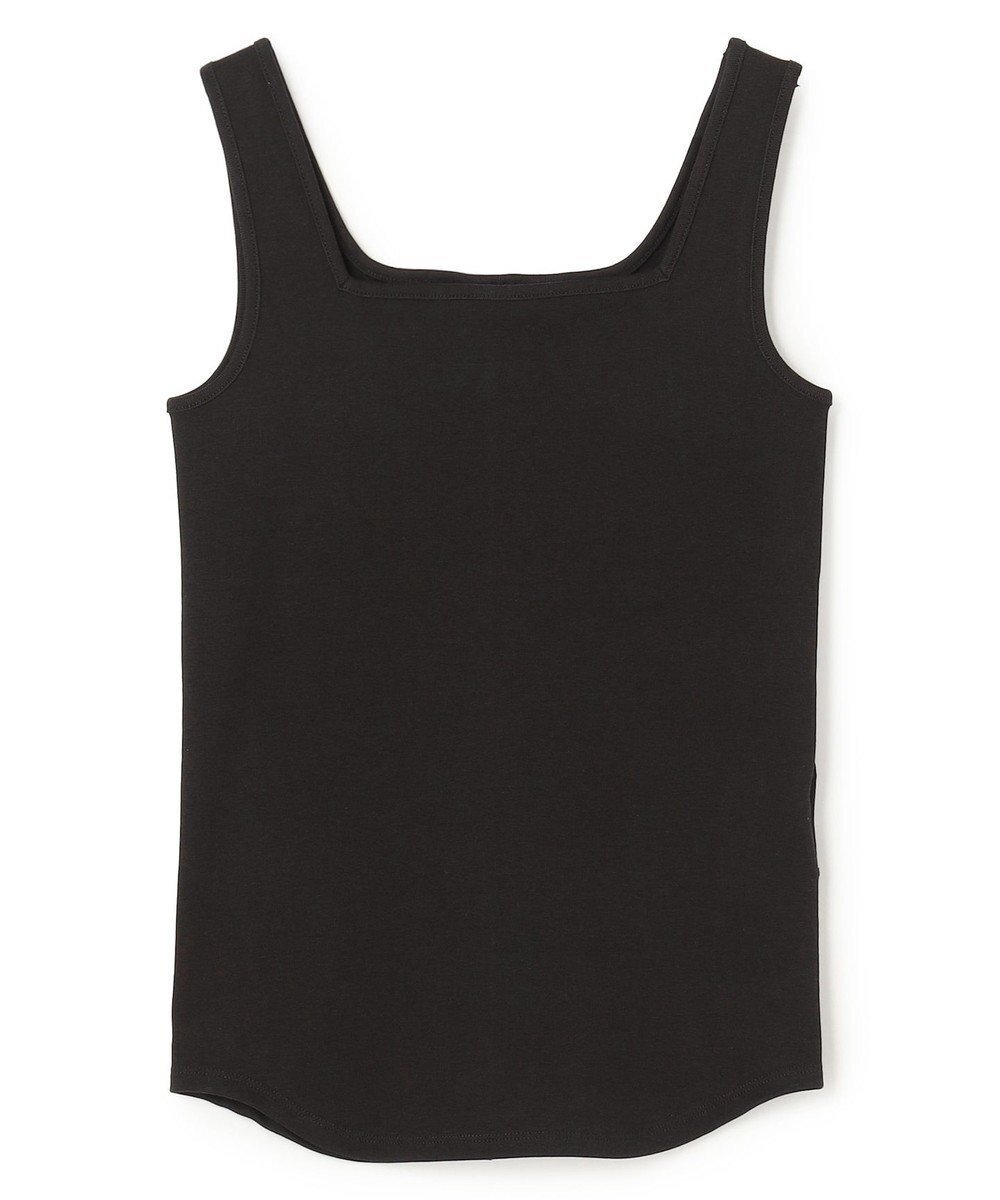 【アンフィーロ 自由区/UNFILO】のフライス スクエアタンク インテリア・キッズ・メンズ・レディースファッション・服の通販 founy(ファニー) 　ファッション　Fashion　レディースファッション　Fashion for Women　トップス・カットソー　Cut & Sew Tops　インナー　Innerwear　春　Spring　カッティング　Cutting Detail　カーディガン　Cardigan, Knitwear　抗菌　Antibacterial, Bacteria-Resistant　スクエア　Square, Square Shape　ストレッチ　Stretch, Stretchy Fabric　タンク　Tank Top, Sleeveless Top　デコルテ　Décolleté, Neckline　S/S・春夏　SS, Spring/Summer, Warm Season　再入荷　Restock / Back in Stock　夏　Summer　新作・新入荷　New Arrivals / New In　ブラック|ID: prp329100004840193 ipo3291000000036273893