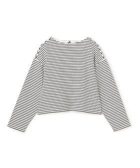 【アンフィーロ 自由区/UNFILO】 ハイツイストスムース バックZIP ボーダー人気、トレンドファッション・服の通販 founy(ファニー) ファッション Fashion レディースファッション Fashion for Women トップス・カットソー Cut & Sew Tops シャツ・ブラウス・オフィスカジュアル Elegant Blouses & Button-Ups ロングTシャツ・Tシャツ Longline T-Shirts & Tees カットソー・ベーシックTシャツ Cut-and-Sewn Tops / Stretch Tees & Basics 春 Spring カットソー Cut and Sewn Top クロップド Cropped, Short Length 抗菌 Antibacterial, Bacteria-Resistant ジップ Zip, Zipper スリーブ Sleeve, Long Sleeve / Short Sleeve ボーダー Border, Stripe リラックス Relax, Relaxed Fit ワイド Wide, Wide Fit S/S・春夏 SS, Spring/Summer, Warm Season 夏 Summer エレガント 上品 Elegant |ID:prp329100004840196