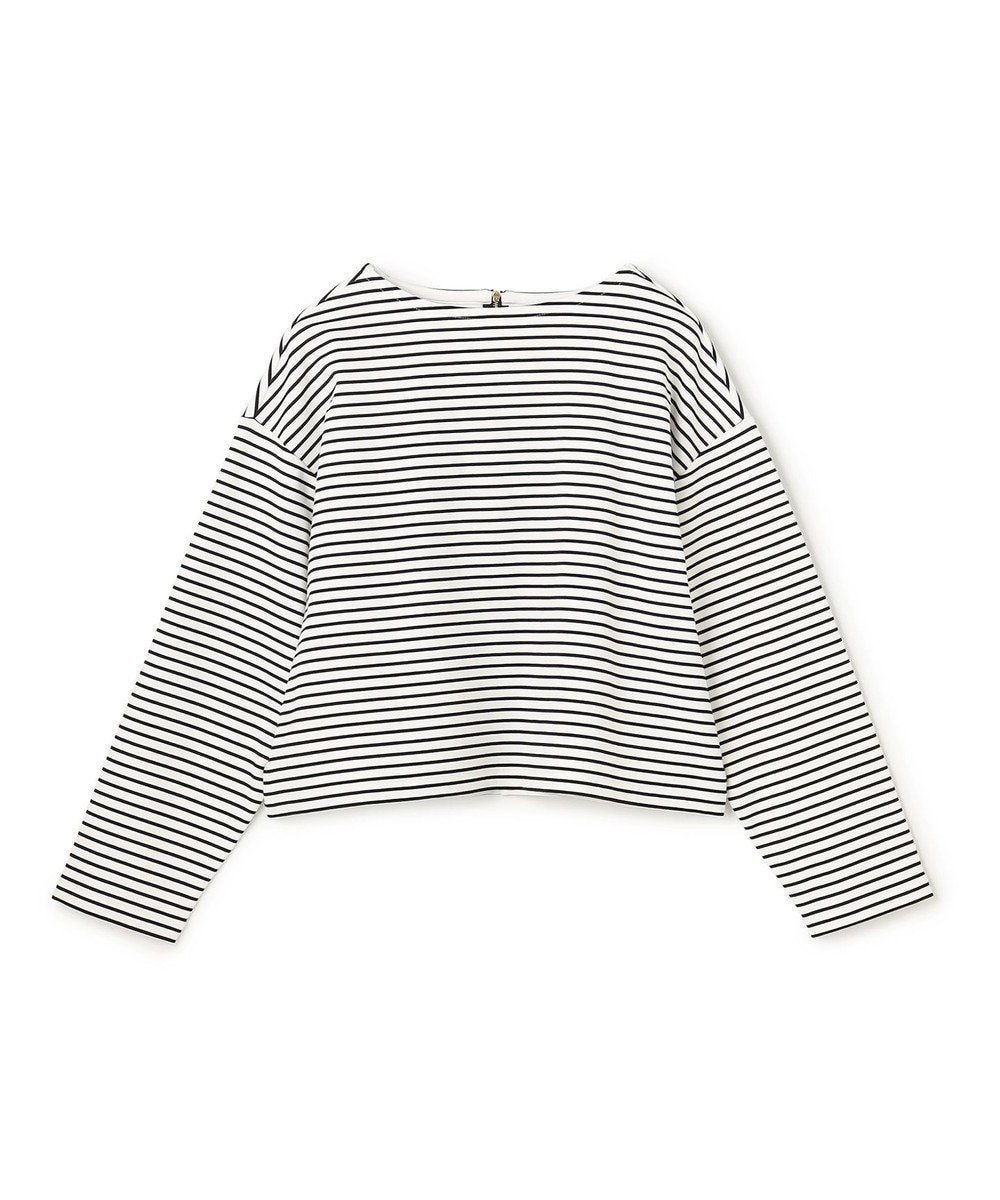 【アンフィーロ 自由区/UNFILO】のハイツイストスムース バックZIP ボーダー 人気、トレンドファッション・服の通販 founy(ファニー) ファッション Fashion レディースファッション Fashion for Women トップス・カットソー Cut & Sew Tops シャツ・ブラウス・オフィスカジュアル Elegant Blouses & Button-Ups ロングTシャツ・Tシャツ Longline T-Shirts & Tees カットソー・ベーシックTシャツ Cut-and-Sewn Tops / Stretch Tees & Basics 春 Spring カットソー Cut and Sewn Top クロップド Cropped, Short Length 抗菌 Antibacterial, Bacteria-Resistant ジップ Zip, Zipper スリーブ Sleeve, Long Sleeve / Short Sleeve ボーダー Border, Stripe リラックス Relax, Relaxed Fit ワイド Wide, Wide Fit S/S・春夏 SS, Spring/Summer, Warm Season 夏 Summer エレガント 上品 Elegant other-1|ID: prp329100004840196 ipo3291000000035270355