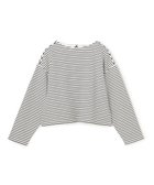 【アンフィーロ 自由区/UNFILO】のハイツイストスムース バックZIP ボーダー 人気、トレンドファッション・服の通販 founy(ファニー) ファッション Fashion レディースファッション Fashion for Women トップス・カットソー Cut & Sew Tops シャツ・ブラウス・オフィスカジュアル Elegant Blouses & Button-Ups ロングTシャツ・Tシャツ Longline T-Shirts & Tees カットソー・ベーシックTシャツ Cut-and-Sewn Tops / Stretch Tees & Basics 春 Spring カットソー Cut and Sewn Top クロップド Cropped, Short Length 抗菌 Antibacterial, Bacteria-Resistant ジップ Zip, Zipper スリーブ Sleeve, Long Sleeve / Short Sleeve ボーダー Border, Stripe リラックス Relax, Relaxed Fit ワイド Wide, Wide Fit S/S・春夏 SS, Spring/Summer, Warm Season 夏 Summer エレガント 上品 Elegant thumbnail オフ×ブラック|ID: prp329100004840196 ipo3291000000035270356