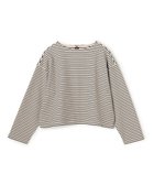 【アンフィーロ 自由区/UNFILO】のハイツイストスムース バックZIP ボーダー 人気、トレンドファッション・服の通販 founy(ファニー) ファッション Fashion レディースファッション Fashion for Women トップス・カットソー Cut & Sew Tops シャツ・ブラウス・オフィスカジュアル Elegant Blouses & Button-Ups ロングTシャツ・Tシャツ Longline T-Shirts & Tees カットソー・ベーシックTシャツ Cut-and-Sewn Tops / Stretch Tees & Basics 春 Spring カットソー Cut and Sewn Top クロップド Cropped, Short Length 抗菌 Antibacterial, Bacteria-Resistant ジップ Zip, Zipper スリーブ Sleeve, Long Sleeve / Short Sleeve ボーダー Border, Stripe リラックス Relax, Relaxed Fit ワイド Wide, Wide Fit S/S・春夏 SS, Spring/Summer, Warm Season 夏 Summer エレガント 上品 Elegant thumbnail ベージュ×ブラック|ID: prp329100004840196 ipo3291000000035270358