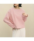 【アンフィーロ 自由区/UNFILO】のドライタッチリブ バックZIP ボーダートップス 人気、トレンドファッション・服の通販 founy(ファニー) ファッション Fashion レディースファッション Fashion for Women トップス・カットソー Cut & Sew Tops シャツ・ブラウス・オフィスカジュアル Elegant Blouses & Button-Ups ロングTシャツ・Tシャツ Longline T-Shirts & Tees カットソー・ベーシックTシャツ Cut-and-Sewn Tops / Stretch Tees & Basics 春 Spring カットソー Cut and Sewn Top クロップド Cropped, Short Length 抗菌 Antibacterial, Bacteria-Resistant ジップ Zip, Zipper スリーブ Sleeve, Long Sleeve / Short Sleeve ボーダー Border, Stripe リラックス Relax, Relaxed Fit ワイド Wide, Wide Fit S/S・春夏 SS, Spring/Summer, Warm Season 夏 Summer エレガント 上品 Elegant thumbnail オフ×レッド|ID: prp329100004840196 ipo3291000000035875819