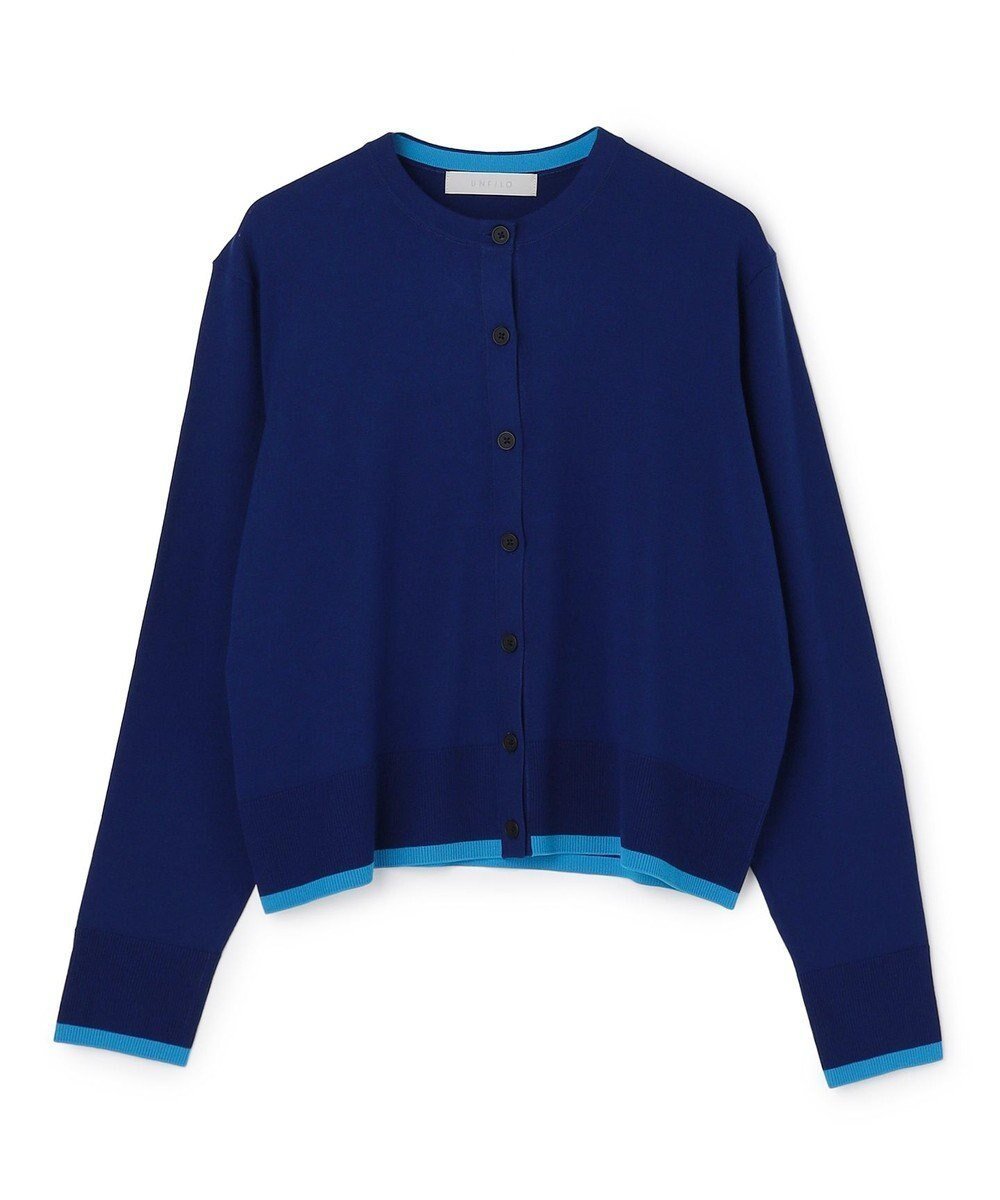 【アンフィーロ 自由区/UNFILO】のマイビューティニット バイカラー カーディガン インテリア・キッズ・メンズ・レディースファッション・服の通販 founy(ファニー) ファッション Fashion レディースファッション Fashion for Women トップス・カットソー Cut & Sew Tops ニット Knit Tops & Sweaters カーディガン・羽織り Layered Style Cardigans ウォッシャブル Machine Washable 春 Spring カーディガン Cardigan, Knitwear 抗菌 Antibacterial, Bacteria-Resistant ツイスト Tweed, Tweed Fabric 人気 Popular, Best Seller S/S・春夏 SS, Spring/Summer, Warm Season 夏 Summer ディープブルー×ターコイズ|ID: prp329100004840198 ipo3291000000035270370