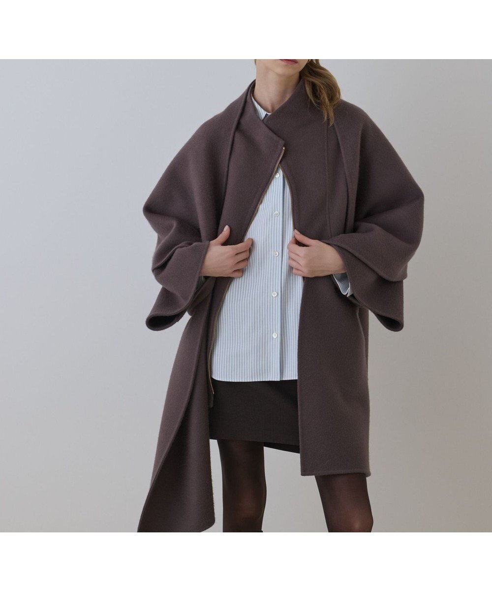 【グレース コンチネンタル/GRACE CONTINENTAL】のストール付リバージップブルゾン インテリア・キッズ・メンズ・レディースファッション・服の通販 founy(ファニー) ファッション Fashion レディースファッション Fashion for Women アウター Coat / Outerwear Collection レディースジャケット・軽アウター Jackets ブルゾンジャケット・スポーティアウター Blouson Jackets イエロー Yellow ショート Short, Short Length シンプル Simple, Minimal ジャケット Jacket, Outerwear ストール Stole, Wrap スマート Smart, Elegant トレンド Trend, Trending Now ブルゾン Blouson, Bomber Jacket 冬 Winter / This Winter A/W・秋冬 Autumn/Winter チャコール|ID: prp329100004840232 ipo3291000000035828988