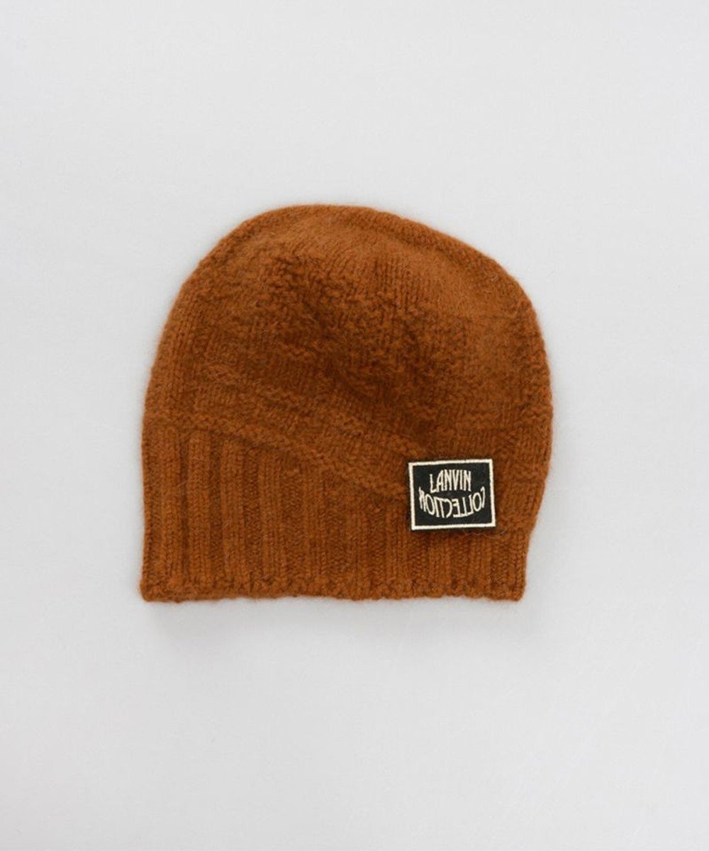 【アウロラ/AURORA】の【 LANVIN COLLECTION(ランバン コレクション) 】斜め切り替えニットワッチ インテリア・キッズ・メンズ・レディースファッション・服の通販 founy(ファニー) 　ファッション　Fashion　レディースファッション　Fashion for Women　トップス・カットソー　Cut & Sew Tops　ニット　Knit Tops & Sweaters　キャップ&ハット　Hats & Caps　アシンメトリー　Asymmetrical Style　コレクション　Collection, Seasonal Line　シンプル　Simple, Minimal　ブローチ　Brooch, Pin Brooch　ホールガーメント　WholeGarment, Seamless Knit　ラグジュアリー　Luxury, Elegant　冬　Winter / This Winter　帽子　Hat, Headwear　ブリックレンガ|ID: prp329100004840238 ipo3291000000035726671