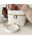 【ウィゴー/WEGO】のメタルパーツキルティングバニティショルダー ホワイト|ID: prp329100004840281 ipo3291000000035270650