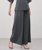 【アンクレイヴ/uncrave】のプレーンジャージー ギャザーパンツ チャコール|ID: prp329100004840291 ipo3291000000035270691