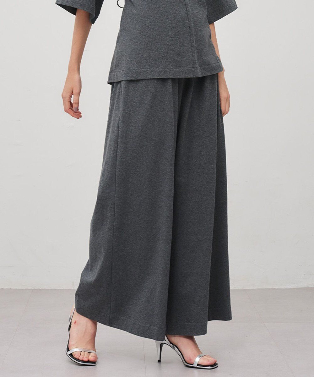 【アンクレイヴ/uncrave】のプレーンジャージー ギャザーパンツ インテリア・キッズ・メンズ・レディースファッション・服の通販 founy(ファニー) 　ファッション　Fashion　レディースファッション　Fashion for Women　パンツ　Pants & Trousers　ギャザー　Gathered, Ruffled　フィット　Fit, Slim Fit　ベーシック　Basic, Essential　夏　Summer　A/W・秋冬　Autumn/Winter　チャコール|ID: prp329100004840291 ipo3291000000035270691