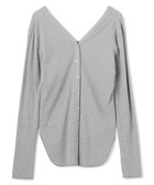 【アンクレイヴ/uncrave】のヴィンテージリブ 2WAYトップス 人気、トレンドファッション・服の通販 founy(ファニー) ファッション Fashion レディースファッション Fashion for Women トップス・カットソー Cut & Sew Tops シャツ・ブラウス・オフィスカジュアル Elegant Blouses & Button-Ups ロングTシャツ・Tシャツ Longline T-Shirts & Tees カットソー・ベーシックTシャツ Cut-and-Sewn Tops / Stretch Tees & Basics カットソー Cut and Sewn Top カーディガン Cardigan, Knitwear ストレッチ Stretch, Stretchy Fabric スリット Slit, Slit Detail テレコ Ribbed, Rib Stitch 長袖 Long Sleeve, Full Sleeve フィット Fit, Slim Fit A/W・秋冬 Autumn/Winter エレガント 上品 Elegant thumbnail グレー|ID: prp329100004840294 ipo3291000000035270706
