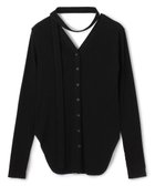 【アンクレイヴ/uncrave】のヴィンテージリブ 2WAYトップス 人気、トレンドファッション・服の通販 founy(ファニー) ファッション Fashion レディースファッション Fashion for Women トップス・カットソー Cut & Sew Tops シャツ・ブラウス・オフィスカジュアル Elegant Blouses & Button-Ups ロングTシャツ・Tシャツ Longline T-Shirts & Tees カットソー・ベーシックTシャツ Cut-and-Sewn Tops / Stretch Tees & Basics カットソー Cut and Sewn Top カーディガン Cardigan, Knitwear ストレッチ Stretch, Stretchy Fabric スリット Slit, Slit Detail テレコ Ribbed, Rib Stitch 長袖 Long Sleeve, Full Sleeve フィット Fit, Slim Fit A/W・秋冬 Autumn/Winter エレガント 上品 Elegant thumbnail ブラック|ID: prp329100004840294 ipo3291000000035270707