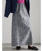 【テチチ/Te chichi】のレオパードジャガードナロースカート グレー|ID: prp329100004840302 ipo3291000000036205452