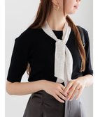 【テチチ/Te chichi】のスカーフカラーハーフスリーブニット 人気、トレンドファッション・服の通販 founy(ファニー) ファッション Fashion レディースファッション Fashion for Women トップス・カットソー Cut & Sew Tops ニット Knit Tops & Sweaters スカーフ Scarf, Neckwear スリーブ Sleeve, Long Sleeve / Short Sleeve セーター Sweater, Knitwear デニム Denim, Jeans Material ハーフ Half, Half-Length ボトム Bottoms, Lower Wear 夏 Summer S/S・春夏 SS, Spring/Summer, Warm Season A/W・秋冬 Autumn/Winter ビジネス 仕事 通勤 Business / Work / Commuting thumbnail ブラック|ID: prp329100004840307 ipo3291000000036205583