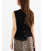 【テチチ/Te chichi】のシフォンフリルニットベスト ブラック|ID: prp329100004840310 ipo3291000000036205635