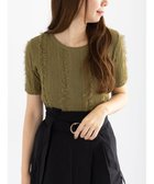 【テチチ/Te chichi】のフリンジニットハーフスリーブトップス 人気、トレンドファッション・服の通販 founy(ファニー) ファッション Fashion レディースファッション Fashion for Women トップス・カットソー Cut & Sew Tops ニット Knit Tops & Sweaters シンプル Simple, Minimal スリーブ Sleeve, Long Sleeve / Short Sleeve セーター Sweater, Knitwear ハーフ Half, Half-Length フリンジ Fringe, Tassel 夏 Summer S/S・春夏 SS, Spring/Summer, Warm Season A/W・秋冬 Autumn/Winter thumbnail カーキ|ID: prp329100004840313 ipo3291000000036205718