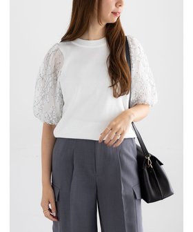 【テチチ/Te chichi】のレースバルーンスリーブニット 人気、トレンドファッション・服の通販 founy(ファニー) ファッション Fashion レディースファッション Fashion for Women トップス・カットソー Cut & Sew Tops ニット Knit Tops & Sweaters おすすめ Recommended / Our Picks スリーブ Sleeve, Long Sleeve / Short Sleeve セーター Sweater, Knitwear トレンド Trend, Trending Now バルーン Balloon, Balloon Silhouette フィット Fit, Slim Fit レース Lace, Lace Fabric 夏 Summer S/S・春夏 SS, Spring/Summer, Warm Season A/W・秋冬 Autumn/Winter |ID:prp329100004840316