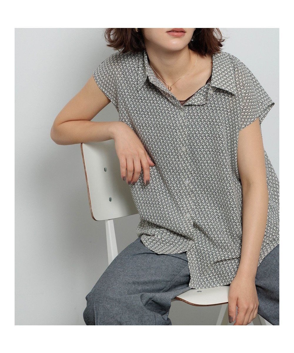 【テチチ/Te chichi】のシアサッカージオメ柄シャツブラウス 人気、トレンドファッション・服の通販 founy(ファニー) 　ファッション　Fashion　レディースファッション　Fashion for Women　トップス・カットソー　Cut & Sew Tops　シャツ・ブラウス・オフィスカジュアル　Elegant Blouses & Button-Ups　バランス　Balance, Style Balance　ベーシック　Basic, Essential　夏　Summer　S/S・春夏　SS, Spring/Summer, Warm Season　A/W・秋冬　Autumn/Winter　 other-1|ID: prp329100004840318 ipo3291000000036205813