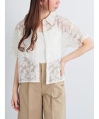 【テチチ/Te chichi】のオーガンジー刺繍ハーフスリーブシャツ 人気、トレンドファッション・服の通販 founy(ファニー) ファッション Fashion レディースファッション Fashion for Women トップス・カットソー Cut & Sew Tops シャツ・ブラウス・オフィスカジュアル Elegant Blouses & Button-Ups オーガンジー Organza Fabric レース Lace, Lace Fabric 夏 Summer S/S・春夏 SS, Spring/Summer, Warm Season A/W・秋冬 Autumn/Winter thumbnail オフホワイト|ID: prp329100004840319 ipo3291000000036205840