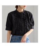 【テチチ/Te chichi】のフロントフリル5分袖ブラウス 人気、トレンドファッション・服の通販 founy(ファニー) ファッション Fashion レディースファッション Fashion for Women トップス・カットソー Cut & Sew Tops シャツ・ブラウス・オフィスカジュアル Elegant Blouses & Button-Ups ギャザー Gathered, Ruffled フリル Frill, Ruffle フロント Front, Front Design ヘムライン Hemline, Bottom Cut 夏 Summer S/S・春夏 SS, Spring/Summer, Warm Season A/W・秋冬 Autumn/Winter thumbnail ブラック|ID: prp329100004840322 ipo3291000000036205906