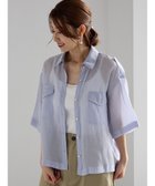 【テチチ/Te chichi】のシアー半袖Wポケットシャツ 人気、トレンドファッション・服の通販 founy(ファニー) ファッション Fashion レディースファッション Fashion for Women トップス・カットソー Cut & Sew Tops シャツ・ブラウス・オフィスカジュアル Elegant Blouses & Button-Ups インナー Innerwear シアー Sheer, See-Through フォルム Silhouette, Form ポケット Pocket, Pocket Detail ワーク Workwear, Utility Style 半袖 Short Sleeve, Half Sleeve 夏 Summer S/S・春夏 SS, Spring/Summer, Warm Season A/W・秋冬 Autumn/Winter thumbnail サックスブルー|ID: prp329100004840326 ipo3291000000036206022