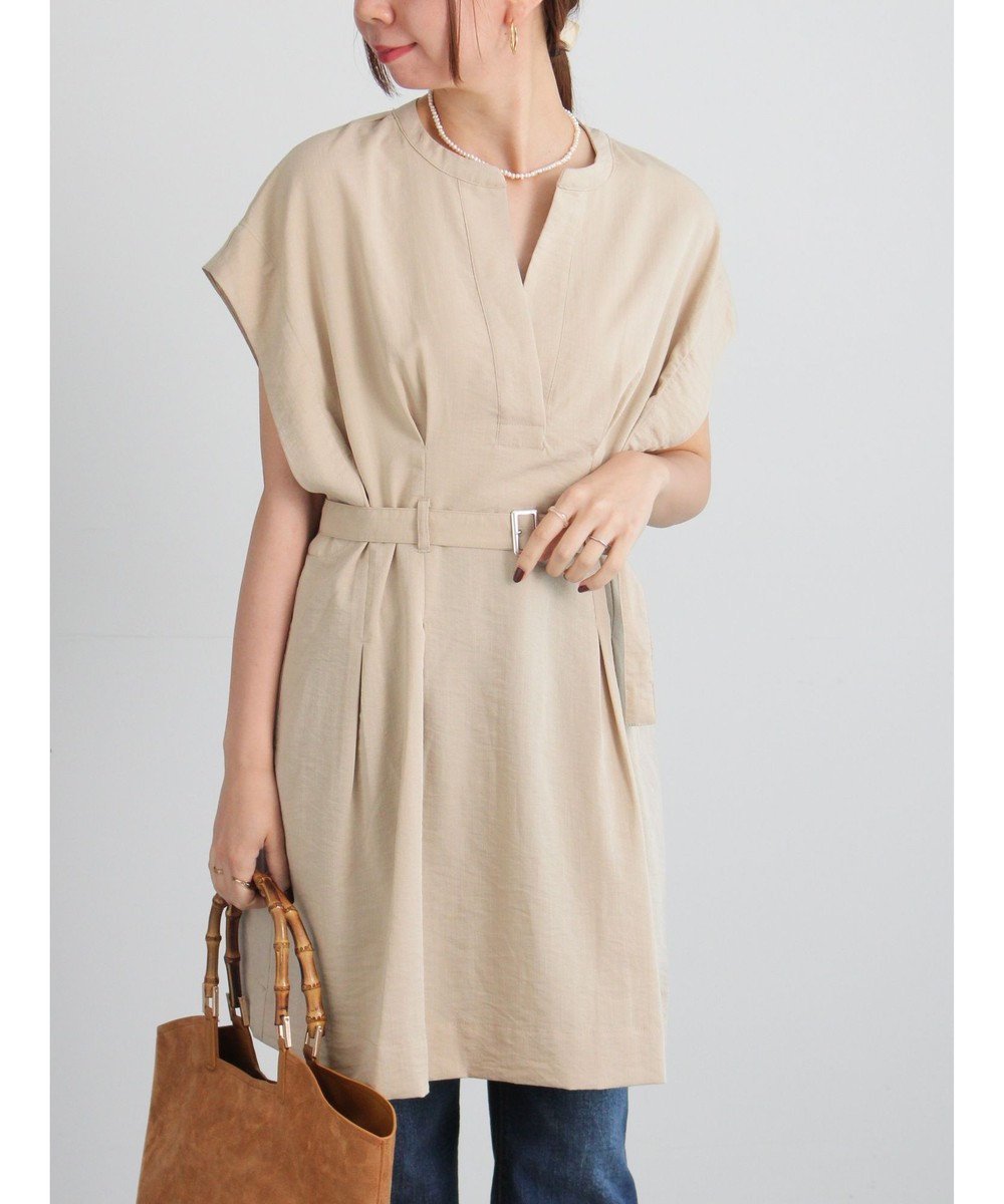 【テチチ/Te chichi】のミリタリーチュニックシャツ インテリア・キッズ・メンズ・レディースファッション・服の通販 founy(ファニー) 　ファッション　Fashion　レディースファッション　Fashion for Women　トップス・カットソー　Cut & Sew Tops　シャツ・ブラウス・オフィスカジュアル　Elegant Blouses & Button-Ups　シンプル　Simple, Minimal　チュニック　Tunic, Long Top　ミリタリー　Military, Army Style　夏　Summer　S/S・春夏　SS, Spring/Summer, Warm Season　A/W・秋冬　Autumn/Winter　ベージュ|ID: prp329100004840329 ipo3291000000035523183