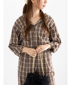 【テチチ/Te chichi】のチェックショートシャツ(セットアップ可)《2025Autumn catalog item》 ブラウン|ID: prp329100004840332 ipo3291000000035270839