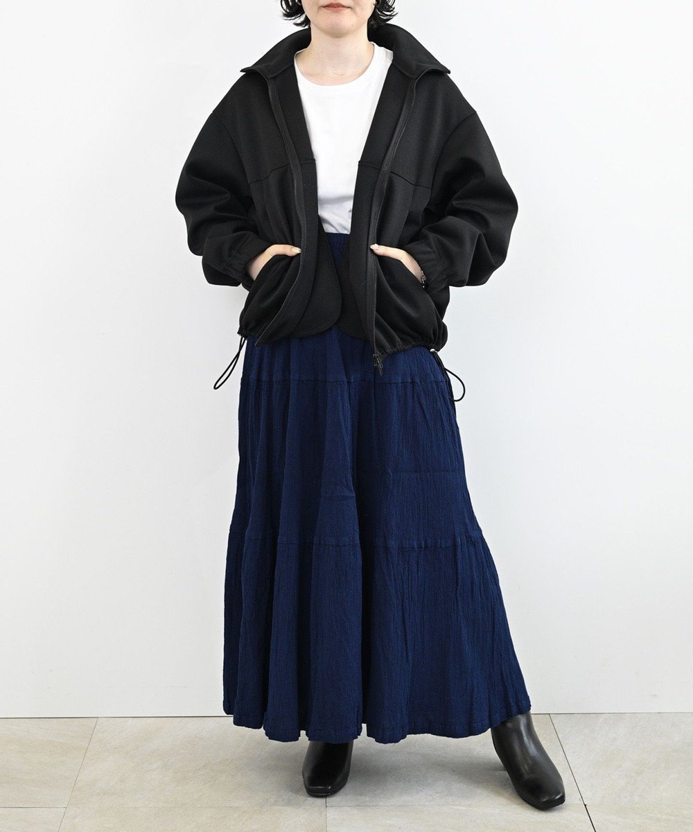 【クレプリツモリチサト/creperie tsumori chisato】のcreperie TIERED SKIRT-AIZOME クレプリ 藍染ティアードスカート 人気、トレンドファッション・服の通販 founy(ファニー) 　ファッション　Fashion　レディースファッション　Fashion for Women　スカート　Skirts　ティアードスカート　Tiered Skirts　ギャザー　Gathered, Ruffled　コレクション　Collection, Seasonal Line　ティアード　Tiered, Tiered Style　ティアードスカート　Tiered Skirt, Flounced Skirt　フォルム　Silhouette, Form　ロング　Long, Long-Length　A/W・秋冬　Autumn/Winter　S/S・春夏　SS, Spring/Summer, Warm Season　日本製　Made In Japan　夏　Summer　 other-1|ID: prp329100004840337 ipo3291000000035802724