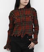 【クレプリツモリチサト/creperie tsumori chisato】のcreperie FRONT ZIP JACKET -TARTAN CHECK クレプリ タータンチェック フロントジップジャケット 人気、トレンドファッション・服の通販 founy(ファニー) ファッション Fashion レディースファッション Fashion for Women アウター Coat / Outerwear Collection レディースジャケット・軽アウター Jackets ブルゾンジャケット・スポーティアウター Blouson Jackets カーディガン Cardigan, Knitwear コレクション Collection, Seasonal Line コンパクト Compact, Small Size ジャケット Jacket, Outerwear フォルム Silhouette, Form ブルゾン Blouson, Bomber Jacket ポケット Pocket, Pocket Detail A/W・秋冬 Autumn/Winter S/S・春夏 SS, Spring/Summer, Warm Season 日本製 Made In Japan 夏 Summer thumbnail TARTAN RED|ID: prp329100004840341 ipo3291000000035270867