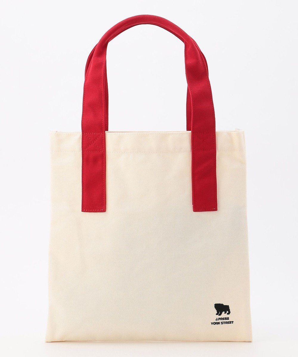 【ジェイプレスヨークストリート/J.PRESS YORK STREET】の【UNISEX】マルチカラーキャンバス トートバック インテリア・キッズ・メンズ・レディースファッション・服の通販 founy(ファニー) ファッション Fashion レディースファッション Fashion for Women バッグ Bags ユニセックス Unisex, Genderless キャンバス Canvas, Canvas Fabric コンパクト Compact, Small Size トートバッグ Tote Bag, Large Shoulder Bag ポケット Pocket, Pocket Detail リップ Lip, Lip Motif 軽量 Lightweight, Ultra Light アイボリー系1|ID: prp329100004840361 ipo3291000000035270945
