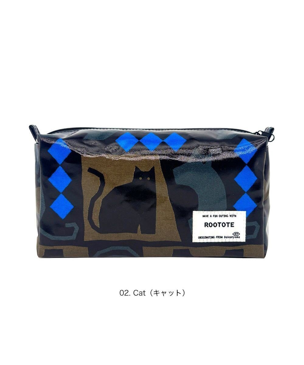 【ルートート/ROOTOTE】の3614【ラミネート加工】EU.ウイズルー.ポーチ.ラミネート-U インテリア・キッズ・メンズ・レディースファッション・服の通販 founy(ファニー) 　ファッション　Fashion　レディースファッション　Fashion for Women　ミニ財布・二つ折り財布　Wallets & Card Cases　ポーチ&ミニバッグ　Pouches & Mini Bags　カメラ　Camera Accessories　財布　Wallet, Purse　ネコ　Cat, Feline Motif　パターン　Pattern, Design Print　プリント　Print, Printed Pattern　ポーチ　Pouch, Small Case　モチーフ　Motif, Design Theme　ランダム　Random, Irregular　おすすめ　Recommended / Our Picks　新作・新入荷　New Arrivals / New In　02:キャット|ID: prp329100004840372 ipo3291000000035270980