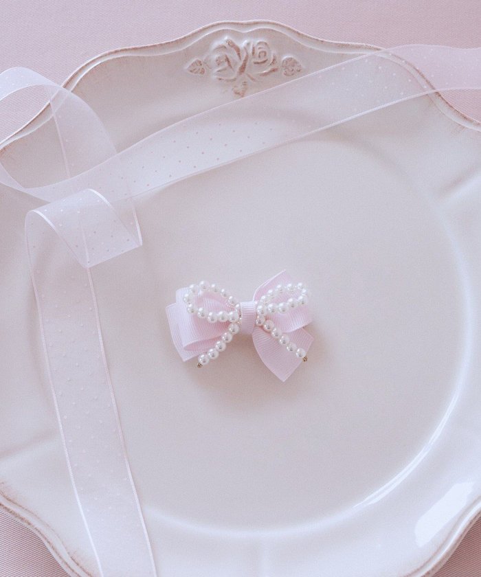 【メゾンドフルール/Maison de FLEUR】のピンクマニアグログランリボンパールクリップ インテリア・キッズ・メンズ・レディースファッション・服の通販 founy(ファニー) https://founy.com/ ファッション Fashion レディースファッション Fashion for Women シュシュ&ヘアアクセ/ヘアアレンジ Scrunchies & Hair Accessories アクセサリー Fashion Accessories バレッタ Barrette, Hair Clip パール Pearl, Pearl Accent モチーフ Motif, Design Theme リボン Ribbon, Bow エレガント 上品 Elegant |ID: prp329100004840395 ipo3291000000035271068