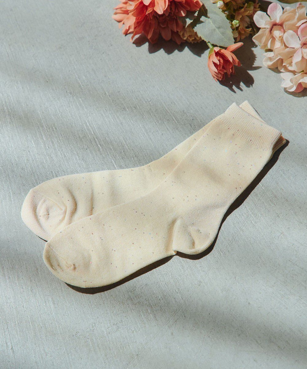 【ティアクラッセ/Tiaclasse】のスパンコールラメソックス インテリア・キッズ・メンズ・レディースファッション・服の通販 founy(ファニー) 　ファッション　Fashion　レディースファッション　Fashion for Women　ソックス&靴下　Socks & Hosiery　レッグウェア・ストッキング　Legwear & Hosiery　アクセサリー　Fashion Accessories　シューズ　Shoes, Footwear　スパンコール　Sequins, Sequin Embellishment　ソックス　Socks, Hosiery　パープル　Purple, Violet　エレガント 上品　Elegant　再入荷　Restock / Back in Stock　冬　Winter / This Winter　夏　Summer　新作・新入荷　New Arrivals / New In　春　Spring　洗える　Machine Washable　無地　Plain, Solid Color　秋　Autumn　アイボリー|ID: prp329100004840399 ipo3291000000035271082