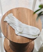 【ティアクラッセ/Tiaclasse】のくしゅくしゅフリルソックス オフホワイト|ID: prp329100004840400 ipo3291000000035271087