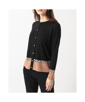 【ダックス/DAKS】のジャカードクルーネックカーディガン 人気、トレンドファッション・服の通販 founy(ファニー) ファッション Fashion レディースファッション Fashion for Women トップス・カットソー Cut & Sew Tops カーディガン・羽織り Layered Style Cardigans カーディガン Cardigan, Knitwear チェック Check, Plaid, Tartan A/W・秋冬 Autumn/Winter |ID:prp329100004840407