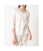 【ダックス/DAKS】のハウスチェックトリム七分袖カットソー 人気、トレンドファッション・服の通販 founy(ファニー) ファッション Fashion レディースファッション Fashion for Women トップス・カットソー Cut & Sew Tops シャツ・ブラウス・オフィスカジュアル Elegant Blouses & Button-Ups ロングTシャツ・Tシャツ Longline T-Shirts & Tees カットソー・ベーシックTシャツ Cut-and-Sewn Tops / Stretch Tees & Basics インナー Innerwear カットソー Cut and Sewn Top カーディガン Cardigan, Knitwear シンプル Simple, Minimal ジャケット Jacket, Outerwear チェック Check, Plaid, Tartan ベーシック Basic, Essential エレガント 上品 Elegant 夏 Summer S/S・春夏 SS, Spring/Summer, Warm Season A/W・秋冬 Autumn/Winter thumbnail ホワイト|ID: prp329100004840411 ipo3291000000035830400