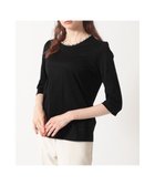 【ダックス/DAKS】のハウスチェックトリム七分袖カットソー 人気、トレンドファッション・服の通販 founy(ファニー) ファッション Fashion レディースファッション Fashion for Women トップス・カットソー Cut & Sew Tops シャツ・ブラウス・オフィスカジュアル Elegant Blouses & Button-Ups ロングTシャツ・Tシャツ Longline T-Shirts & Tees カットソー・ベーシックTシャツ Cut-and-Sewn Tops / Stretch Tees & Basics インナー Innerwear カットソー Cut and Sewn Top カーディガン Cardigan, Knitwear シンプル Simple, Minimal ジャケット Jacket, Outerwear チェック Check, Plaid, Tartan ベーシック Basic, Essential エレガント 上品 Elegant 夏 Summer S/S・春夏 SS, Spring/Summer, Warm Season A/W・秋冬 Autumn/Winter thumbnail ブラック|ID: prp329100004840411 ipo3291000000035830403