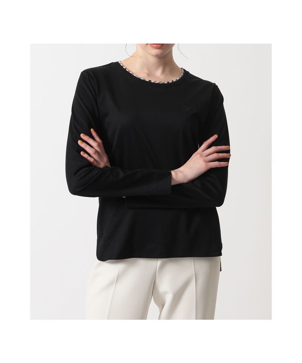 【ダックス/DAKS】のミニハウスチェック襟 ダブルカラーTシャツ 人気、トレンドファッション・服の通販 founy(ファニー) 　ファッション　Fashion　レディースファッション　Fashion for Women　トップス・カットソー　Cut & Sew Tops　シャツ・ブラウス・オフィスカジュアル　Elegant Blouses & Button-Ups　ロングTシャツ・Tシャツ　Longline T-Shirts & Tees　カットソー・ベーシックTシャツ　Cut-and-Sewn Tops / Stretch Tees & Basics　カットソー　Cut and Sewn Top　ダブル　Double, Double-Breasted　夏　Summer　定番　Standard, Basic Item　S/S・春夏　SS, Spring/Summer, Warm Season　A/W・秋冬　Autumn/Winter　透かし　Cut-Out, Lacework　 other-1|ID: prp329100004840414 ipo3291000000035830429