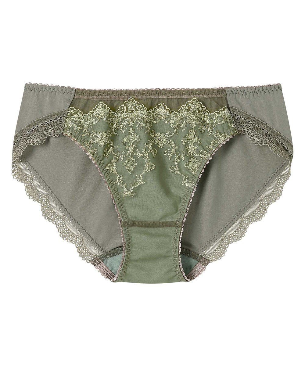 【アンフィ/AMPHI】のショーツ 【Glama-Rich グラマリッチ 脇スッキリタイプ】 BYJ603とペア アウターにひびきにくい(裾) PYJ103 アンフィ/ワコール インテリア・キッズ・メンズ・レディースファッション・服の通販 founy(ファニー) 　ファッション　Fashion　レディースファッション　Fashion for Women　アウター　Coat / Outerwear Collection　アンダー　Underwear Essentials　クラシカル　Classical, Vintage-Inspired　シアー　Sheer, See-Through　ショーツ　Shorts, Short Pants　シルバー　Silver, Metallic Silver　ストレッチ　Stretch, Stretchy Fabric　フロント　Front, Front Design　レース　Lace, Lace Fabric　エレガント 上品　Elegant　オリーブ|ID: prp329100004840626 ipo3291000000035275648